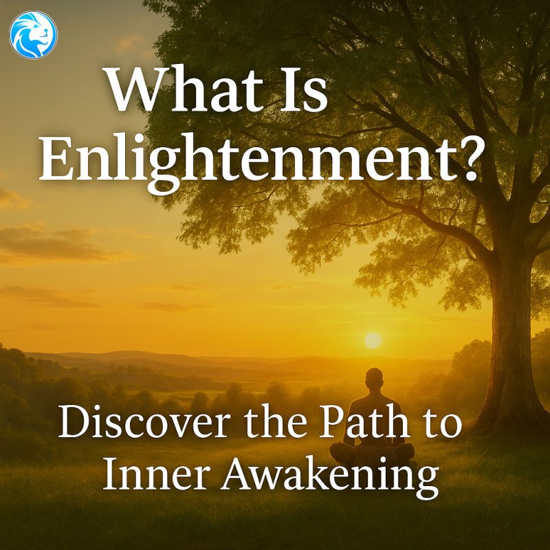 Meditative journey towards enlightenment under a tranquil tree|Enlightement Quote|Free online coaching